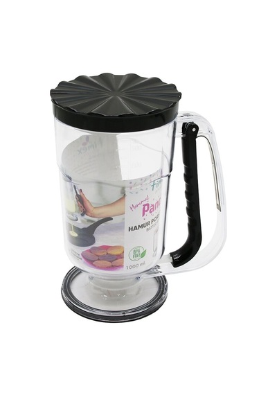 Hamur Porsiyonlayıcı - 1000 Ml Kapasiteli - Karıştırıcı - Plastik Waffle Aparatı Porsiyon Aleti Çok Renkli