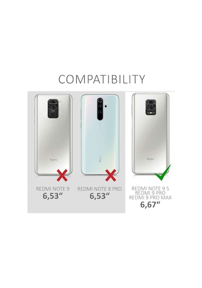 Teknomoda Xiaomi Redmi Note 9 PRO Kılıf Boyun Omuz Askılı iPli Anti Şok Köşe Korumalı Şeffaf Silikon