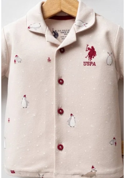 U.S. Polo Assn. 2li Takım Bej-12706 Bej