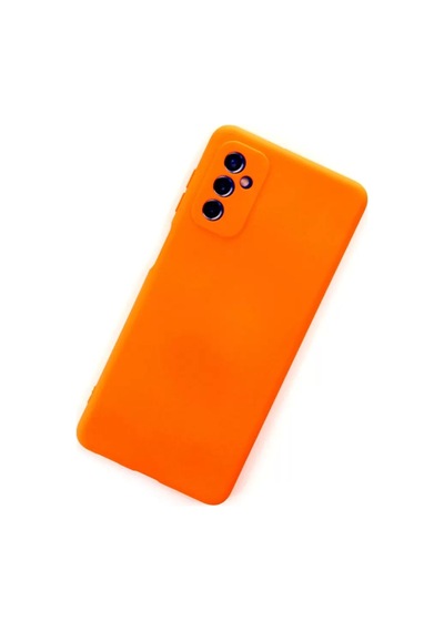 Newface Samsung Galaxy M52 5g Kılıf Nano İçi Kadife Silikon - Turuncu