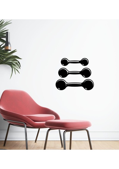 Bk Home Gym Tasarımlı Duvar Sticker-40