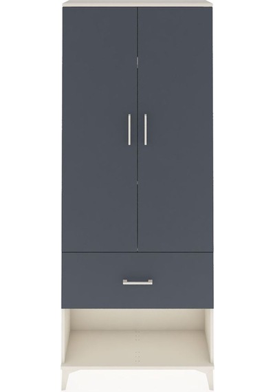 Arges Dolap 3 Raflı Tek Çekmeceli 2 Kapaklı 88x30x221 Aytaşı-... Aytaşı
