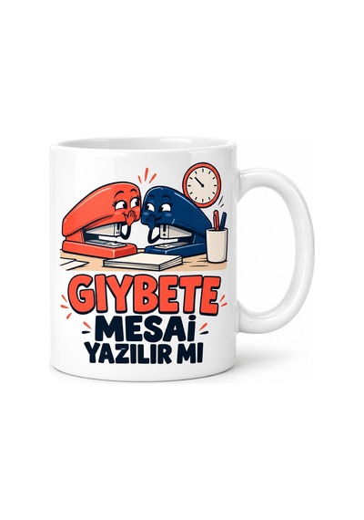 Gıybet Mesaisi Tasarımlı Porselen Kupa - Model 724 Diğer