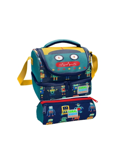 Coral High Erkek Çocuk Yeşil Sarı Robot Baskılı İki Katlı Beslenme Çantası Ve Kalemlik Seti 37218+22324 Yeşil - Sarı Coral High Erkek Çocuk Yeşil Sarı Robot Baskılı İki Katlı Beslenme Çantası Ve Kalemlik Seti 37218+22324 Yeşil - Sarı