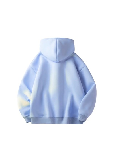 Tarz Cool Erkek Kapüşonlu Oversize Sweatshirt Mavi