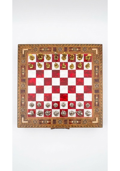 Roma Crimson-chess Set