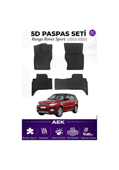 Land Rover Sport 2013+ Araca Özel Havuzlu "karbon" Paspas Takımı