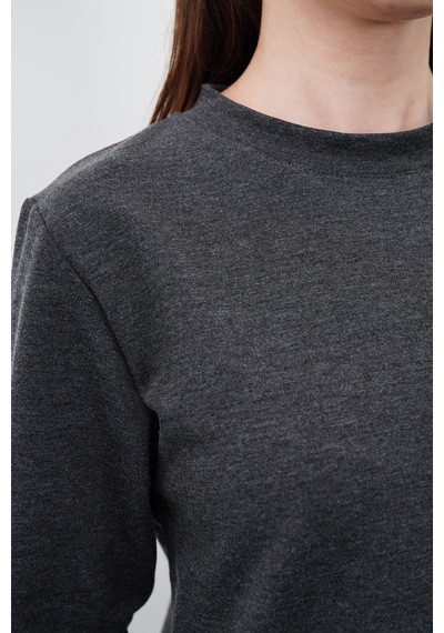 Penyebizden Tesettür Sweatshirt Tunik-antrasit