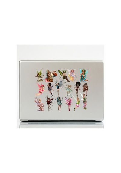 28 Adet Fairycore Periler Sticker Seti - Etiket Seti Scrapbook Bullet Journal Çok Renkli