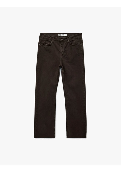 Koton Kick Flare Kahverengi Kadın Pantolon 7wal40004mw