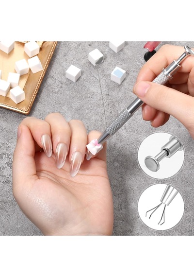 100lü Kalemli Küp Nail Art Ombre Ve Geçiş Süngeri Seti