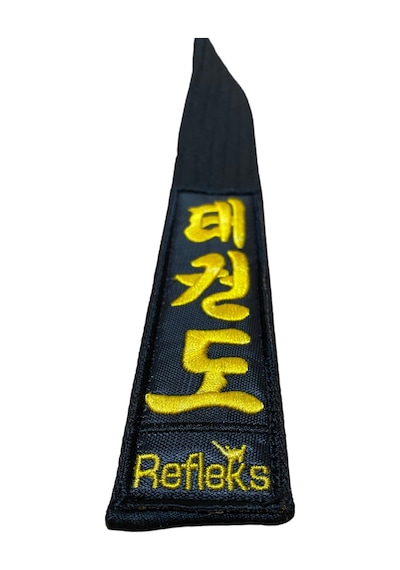 Refleks Spor Taekwondo Siyah Kuşak Nakışlı Tekvando Siyah