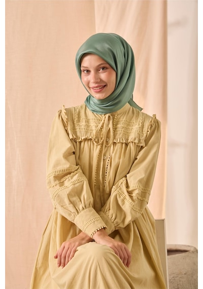 Silk Home Düz Shiny Eşarp 75006-78 Çağla