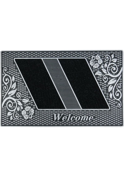 Welcome Yazılı Toz Tutma Özellikli Kauçuk Kapı Önü Paspası (507925522)