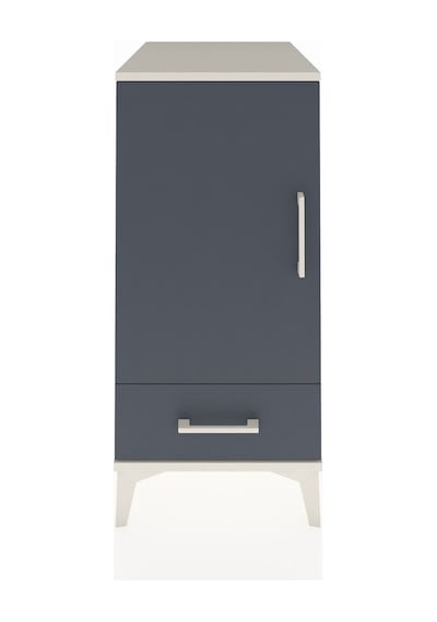 Kronos Komodin 3 Raflı Tek Çekmeceli Tek Kapaklı 44x59x96 Aytaşı-antrasit Aytası