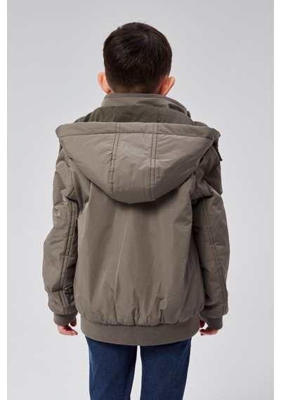 Benitto Kids Erkek Çocuk Kapüşonlu Mevsimlik Ceket 51313 Haki