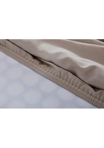 Colourful Fitted Çarşaf Çift King Size - Bej