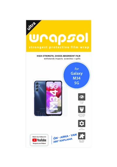 Samsung Galaxy Uyumlu M34 5g Ön Arka Ve Yan Kaplama 360 Derece Film