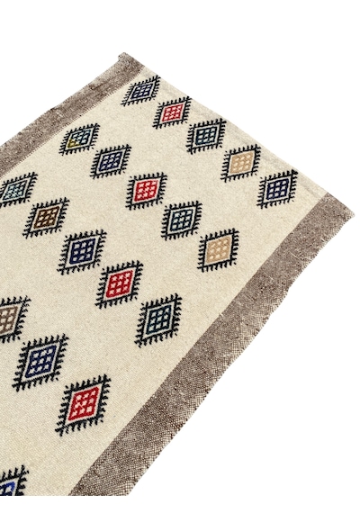 El Dokuma %100 Yün Küçük Kilim 67x108 Karışık Renkli Yün Kilim