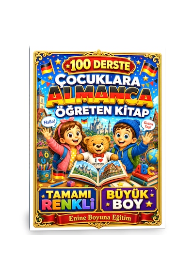 100 Derste Çocuklara Almanca Öğreten Kitap