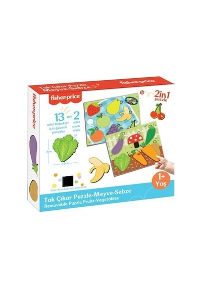 Fp2793 Fısher Prıce Tak Çıkar Puzzle Meyve Sebze