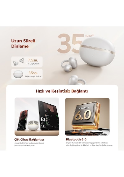Qcy C50 Crossky Bluetooth 6.0 Kulakiçi Kulaklık Mavi