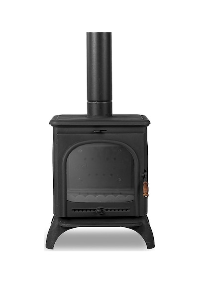 Dorello 3 Tarafı Camlı Pik Döküm Soba Drl-022