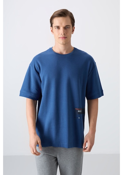Tommy Life Tommy Lıfe Parlament Pamuklu Kalın Yumuşak Dokulu Oversize Fit Baskılı Erkek T-shirt - 88322 001