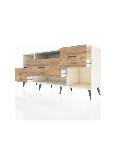 Hyperion Konsol 2 Raflı 3 Çekmeceli 176x44x83 Aytaşı-antrasit/çam Antrasit/çam Hyperion Konsol 2 Raflı 3 Çekmeceli 176x44x83 Aytaşı-antrasit/çam Antrasit/çam