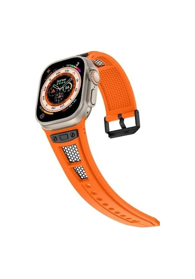 Apsuwa  Apple Uyumlu  Watch  Ultra 49mm Kordon Kayış Silikon Soft Hava Boşluklu