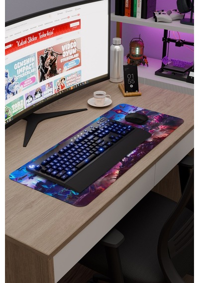 Doom Kaymaz Dikişli Kauçuk Oyuncu Mousepad V3 - 70x30 Xl Gaming Mouse Pad Fare Altlığı