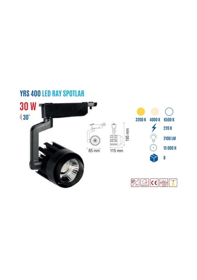 YCL YRS-400B 30W Led Ray Spot Beyaz