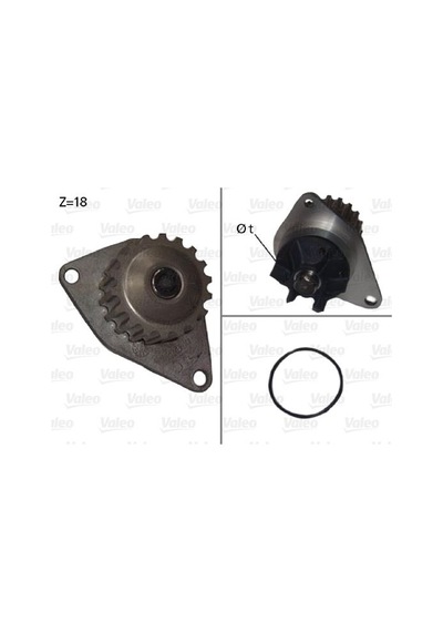VALEO 506721 DEVİRDAİM SU POMPASI 206 207 307 1007 / C2 C3 C4 1.4