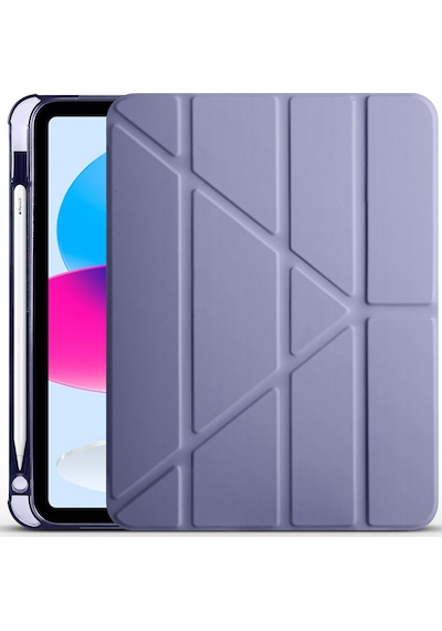 Teleplus Apple Uyumlu iPad Air 10.9 2022 5.nesil Kılıf Trifolding Standlı Kalemlikli Kapak Rd2 Kapaklı Kılıf