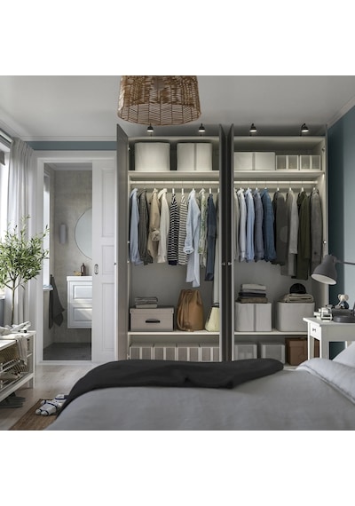 Ikea Beyaz Ferah Kapaklı Gardırop 200x60x236 Cm