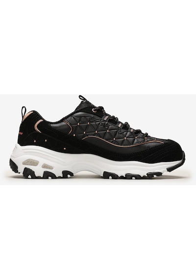 Skechers D'Lites  -  Glamour Feels Kadın Sneakers - Siyah 13087 BKRG Siyah