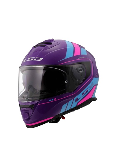 Ls2 Storm 2 Fist Kapalı Motosiklet Kaskı Mavi - Mor