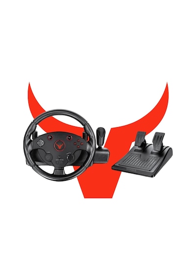 Profesyonel Yarış Direksiyon Seti 270 Hissiyatlı Pedallı Tak Çalıştır Multifonksiyon Racing Wheel