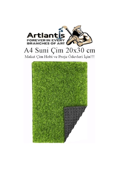 Yapay Çim A4 20x30 Cm 1 Adet A4 Boyutunda Maket Çim Dekorati Yapay Çim Halı Teraryum Suni Çim Diğer