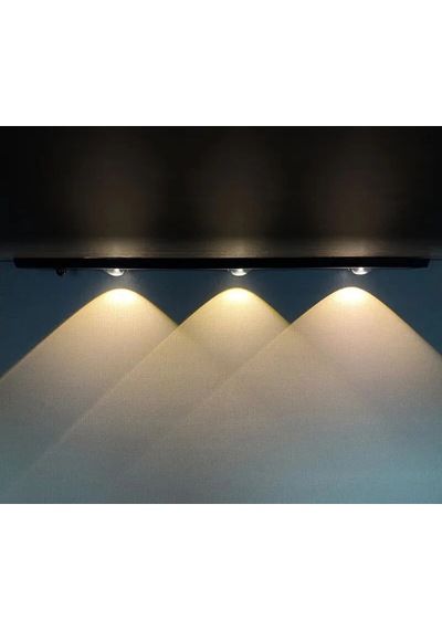 Ekim Aydınlatma Ct-2464 3w Bella Slim Cabinet Hareket Sensörlü Siyah Dimmerli Led Dolap Lambası Şık Ve Pratik T Siyah