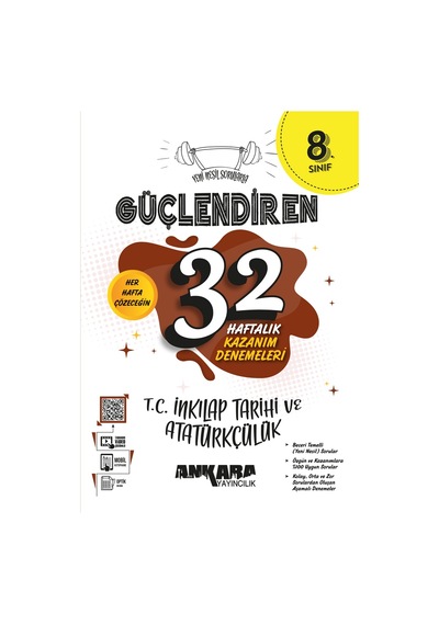 Ankara Yayıncılık 8.sınıf Güçlendiren T.c. İnk.tar.ve Atatürkçülük 32 Haftalık Deneme