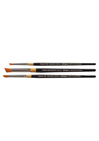 Orijinal Altın 9850 Serisi, Golden Taklon Deerfoot Stippler, 3'lü Set Siyah