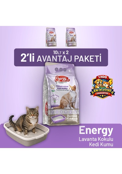 Kedi Kumu Lavanta Kokulu 10 Lt - 2 Adet