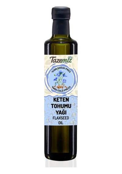 Tazemiz Soğuk Sıkım Keten Tohumu Yağı 500 ML