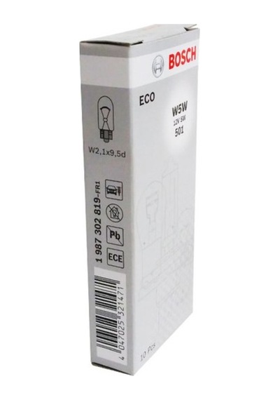 Eco Dipsiz Ampul 12v 5w T10 W5w 10'lu Paket 1987302819