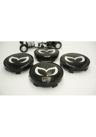 Mazda Batman Logo Jant Göbeği Kapak Seti  60mm