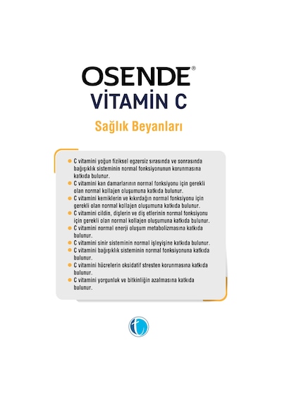 Osende Vitamin C 60 Kapsül