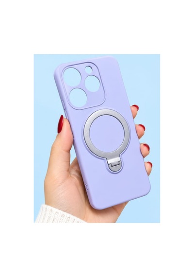 İnfinix Spark 10 Pro İle Uyumlu 360 Derece Dönebilen Kalın Metal Magsafe Halka Stantlı İçi Kadife Korumalı Ultra Lüx Premium Silikon Kılıf Lila İnfinix Spark 10 Pro İle Uyumlu 360 Derece Dönebilen Kalın Metal Magsafe Halka Stantlı İçi Kadife Korumalı Ultra Lüx Premium Silikon Kılıf Lila