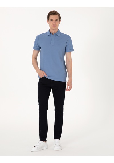 Pierre Cardin Erkek Mavi Tişört Basic 50306154-vr036 Mavi