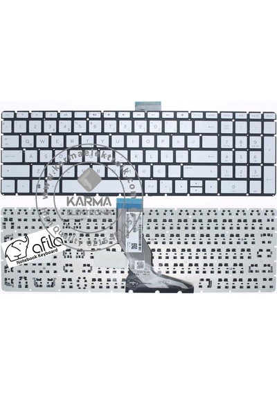 HP Uyumlu 15-Bs046Nt 2Wf92Ea. 15-Bs049Nt 3Cd26Ea Klavyesi Silver. Gri T